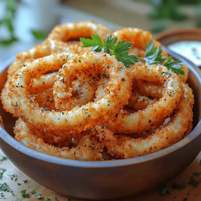 Homemade onion rings are a delightful and satisfying comfort food that many people cherish. Their combination of sweetness from the onions, a crispy exterior, and a tender bite makes them a favorite appetizer or side dish in many households. Whether served alongside a juicy burger or enjoyed on their own with a dipping sauce, the appeal of crispy, flavorful onion rings is undeniable. The joy of crafting these delicious morsels from scratch is an experience that elevates the dining table and brings a sense of accomplishment to home cooks.