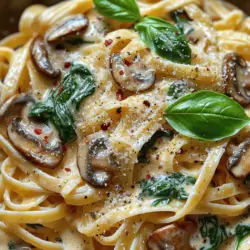 Creamy Spinach Mushroom Pasta: The Ultimate Comfort Dish
