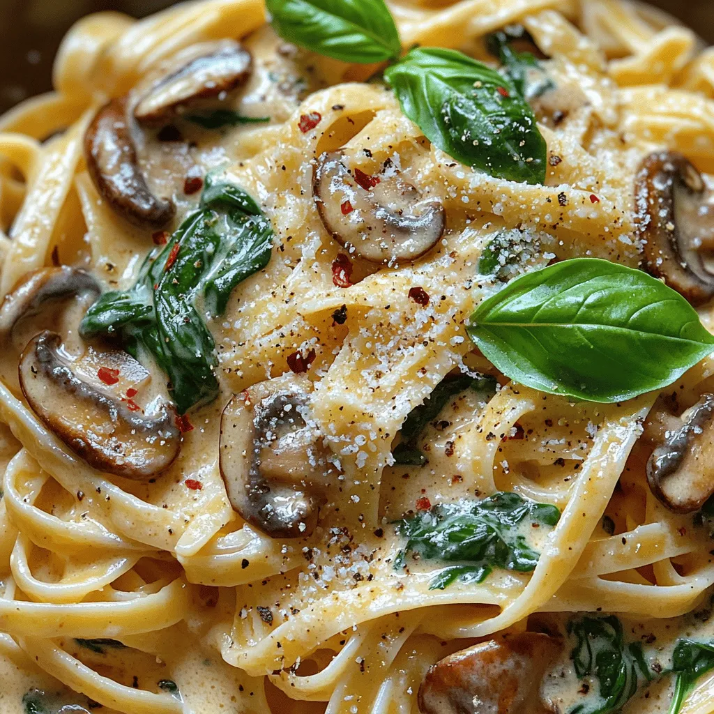 When it comes to comfort food, creamy spinach mushroom pasta stands out as a delightful option that tantalizes the taste buds and warms the soul. This dish beautifully combines the earthiness of mushrooms with the freshness of spinach, all enveloped in a rich and velvety sauce that clings to each strand of pasta. It's a meal that not only satisfies hunger but also brings a sense of indulgence to the dining table, making it a perfect choice for both weeknight dinners and special occasions.