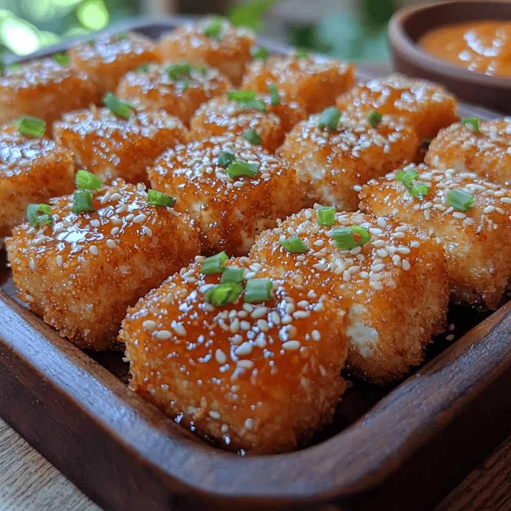 To achieve that signature crunch that makes these nuggets so irresistible, we’ll go through the process of coating tofu with flour, plant-based milk, and panko breadcrumbs. This multi-step process not only enhances the texture but also helps the sauce adhere beautifully to the nuggets.