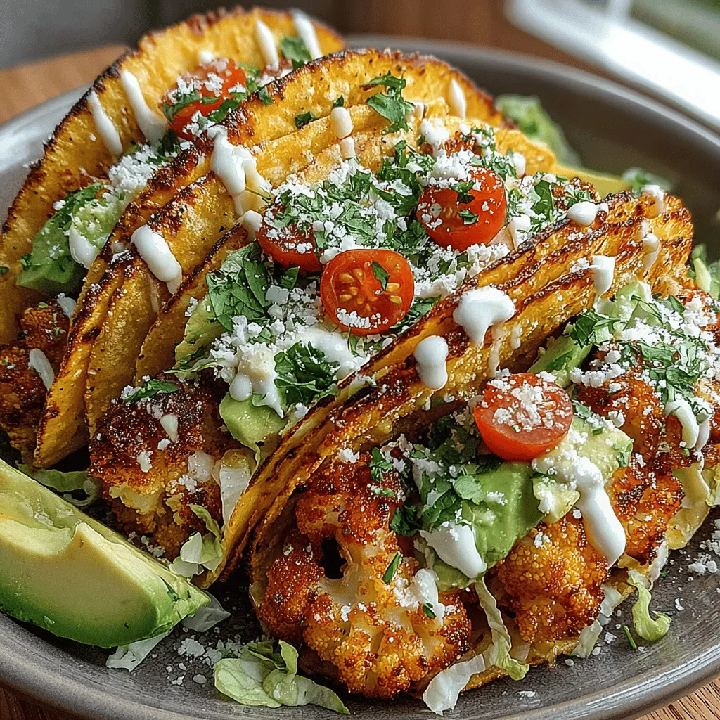 To create the perfect Crispy Buffalo Ranch Cauliflower Tacos, it’s essential to understand the role of each ingredient in the dish. Let’s break down the key components that come together to make this recipe a standout.