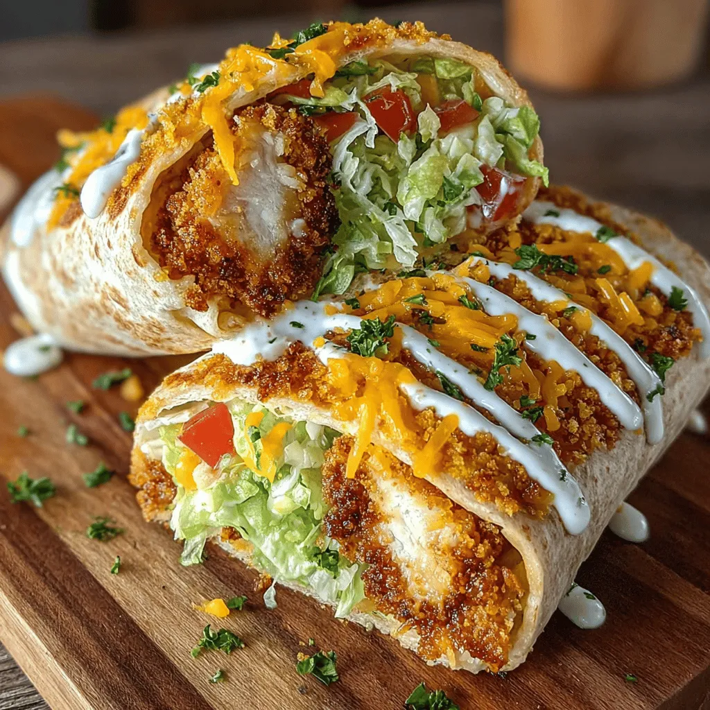 Crunchy Delight Chicken Wraps Recipe