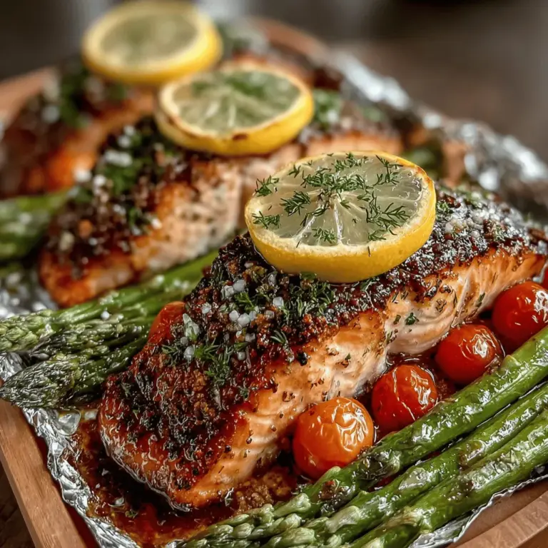 Zesty Citrus Dill Salmon Foil Packs offer a delicious and effortless way to enjoy a healthy and flavorful meal. This dish combines the succulent taste of salmon with the bright notes of citrus, creating a delightful flavor profile that appeals to both seasoned seafood lovers and those new to fish. The convenience of foil pack cooking not only makes this recipe a breeze to prepare but also ensures that all the ingredients retain their moisture and taste.