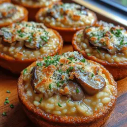 Velvet Mushroom Risotto Cups: A Culinary Delight