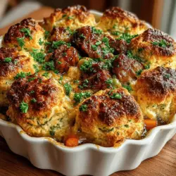 Rustic Garlic Herb Chicken Cobbler