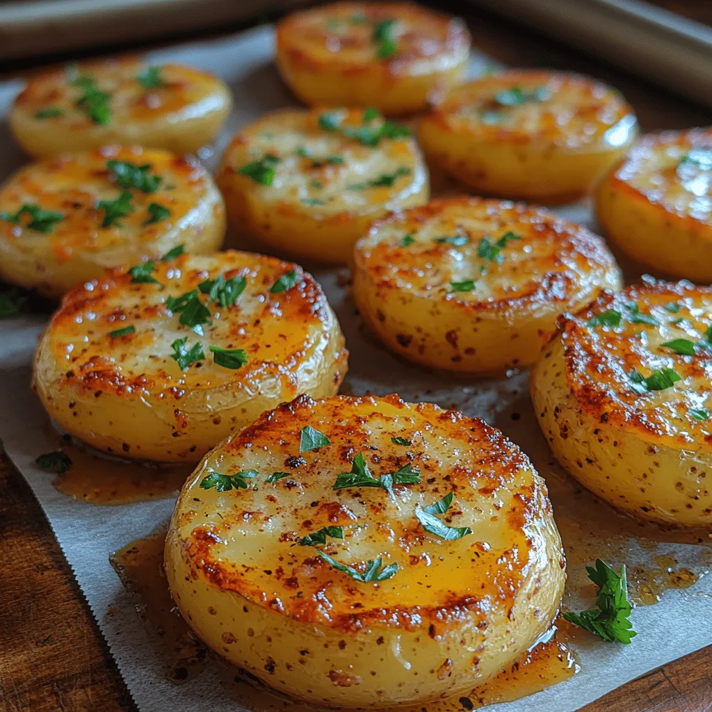 <strong>Exploration of Potatoes</strong>” /></p>
</p>
<p>Creating the perfect Crispy Parmesan Potato Rounds requires attention to detail, particularly when it comes to the coating, baking, and garnishing processes. In this section, we will delve into common mistakes to avoid, best practices for baking, and serving suggestions that will elevate your potato rounds to new heights.</p>
</p>
<h2>Common Mistakes to Avoid When Coating Potatoes</h2>
</p>
<p>Achieving a flavorful and crispy coating on your potato rounds is crucial. Here are some common pitfalls to steer clear of:</p>
</p>
<p>1. <strong>Skipping the Drying Step</strong>: After washing and slicing your potatoes, make sure to thoroughly dry them with a clean kitchen towel or paper towels. Excess moisture can prevent the coating from adhering properly and lead to soggy results.</p>
</p>
<p>2. <strong>Overcrowding the Potatoes</strong>: When coating the potato rounds, ensure that each slice is adequately spaced out. Overcrowding can cause the coating to clump and prevents even coverage, resulting in uneven texture when baked.</p>
</p>
<p>3. <strong>Not Using Enough Oil</strong>: A common misconception is that less oil means healthier. While it’s important to use a moderate amount, not enough oil can lead to a dry coating. Aim for a light but even coating of oil to help the Parmesan adhere and to promote browning.</p>
</p>
<p>4. <strong>Neglecting Seasoning</strong>: Always season your coating mixture with salt and pepper. This step enhances the flavor of the potatoes and the cheese, making the overall dish more enjoyable.</p>
</p>
<h2>Arranging and Baking</h2>
</p>
<h3>Best Practices for Spacing on the Baking Sheet</h3>
</p>
<p>When placing your coated potato rounds on the baking sheet, avoid overcrowding. Leave enough space between each round to allow for air circulation. This ensures that each slice can crisp up properly and prevents steaming, which can lead to a chewy texture rather than the desired crunch. A good rule of thumb is to place the rounds about half an inch apart.</p>
</p>
<h3>Importance of Flipping Potatoes During Baking for Even Crispiness</h3>
</p>
<p>For the ultimate crispy texture, flip your potato rounds halfway through the baking time. This not only promotes even browning but also helps to achieve that golden, crunchy exterior on both sides. Using a spatula, carefully turn each round to ensure they get an even amount of heat and crisp up beautifully.</p>
</p>
<h2>The Baking Process</h2>
</p>
<h3>Understanding Baking Time and Temperature</h3>
</p>
<h4>Ideal Baking Conditions for Crispy Results</h4>
</p>
<p>For perfect Crispy Parmesan Potato Rounds, preheat your oven to 425°F (220°C). This higher temperature is key to achieving that coveted crunch. The initial blast of heat helps to form a crispy crust while keeping the inside tender. Bake the potato rounds for about 25-30 minutes, flipping them at the 15-minute mark for optimal results.</p>
</p>
<h4>How to Tell When the Potato Rounds Are Done</h4>
</p>
<p>Keep an eye on the color and texture of the potato rounds as they bake. They should turn a beautiful golden brown and feel crisp to the touch. A quick test is to insert a fork or knife into a round; it should slide in with slight resistance, indicating a tender interior. If you prefer extra crispiness, allow them to bake for a few more minutes, checking frequently to avoid over-browning.</p>
</p>
<h2>Garnishing Your Potato Rounds</h2>
</p>
<h3>The Role of Fresh Parsley</h3>
</p>
<h4>Flavor Profile and Visual Appeal of Parsley</h4>
</p>
<p>Fresh parsley adds a burst of color and a hint of freshness that complements the rich, cheesy flavor of the potato rounds. Simply chop a handful of parsley and sprinkle it over the baked rounds just before serving. The vibrant green not only enhances the dish’s visual appeal but also provides a subtle herbaceous note that balances the richness of the Parmesan.</p>
</p>
<h4>Other Garnishing Options for Variation</h4>
</p>
<p>While parsley is a classic choice, consider experimenting with other garnishes to customize your potato rounds. Here are a few ideas:</p>
</p>
<p>– <strong>Chives</strong>: Finely chopped chives add a mild onion flavor that pairs well with potatoes.</p>
<p>– <strong>Grated Parmesan</strong>: A sprinkle of fresh Parmesan just after baking can elevate the cheesy flavor and add an extra layer of richness.</p>
<p>– <strong>Crushed Red Pepper Flakes</strong>: For a touch of heat, sprinkle some red pepper flakes over the rounds before serving.</p>
</p>
<h2>Serving Suggestions</h2>
</p>
<h3>Pairing Ideas</h3>
</p>
<p>Crispy Parmesan Potato Rounds are incredibly versatile and can be served in various ways. Here are some ideas for dips and accompaniments that will enhance your dining experience:</p>
</p>
<p>– <strong>Garlic Aioli</strong>: A creamy garlic aioli provides a rich, flavorful dip that complements the crispy potatoes beautifully.</p>
<p>– <strong>Sour Cream and Chive Dip</strong>: This classic pairing is refreshing and adds a cooling element to the warm, crispy rounds.</p>
<p>– <strong>Spicy Ketchup or Sriracha</strong>: For those who prefer a kick, serve with spicy ketchup or Sriracha for a delightful contrast.</p>
</p>
<h3>Ideas for Serving as a Snack, Appetizer, or Side Dish</h3>
</p>
<p>These potato rounds are perfect for any occasion. Serve them as a:</p>
</p>
<p>– <strong>Snack</strong>: Enjoy them on their own for a satisfying crunch between meals.</p>
<p>– <strong>Appetizer</strong>: Present them on a platter with various dips for a fun starter at your next gathering.</p>
<p>– <strong>Side Dish</strong>: Pair them with a main course like grilled chicken, steak, or even a hearty salad for a complete meal.</p>
</p>
<h2>The Versatility of Crispy Parmesan Potato Rounds</h2>
</p>
<h3>Creative Variations</h3>
</p>
<p>One of the best aspects of Crispy Parmesan Potato Rounds is how easily they can be customized to suit different tastes and dietary preferences. Here are some creative variations to consider:</p>
</p>
<p>– <strong>Different Seasonings</strong>: Experiment with different herbs and spices in the coating. Try adding paprika for a smoky flavor or Italian seasoning for an aromatic twist.</p>
<p>– <strong>Cheese Options</strong>: While Parmesan is the star of this recipe, consider using other cheeses like cheddar, mozzarella, or a dairy-free cheese alternative for a different flavor profile.</p>
</p>
<h3>Adapting the Recipe for Dietary Preferences</h3>
</p>
<p>For those with dietary restrictions, this recipe is easily adaptable:</p>
</p>
<p>– <strong>Gluten-Free</strong>: Substitute regular breadcrumbs with gluten-free alternatives, such as almond flour or gluten-free panko.</p>
<p>– <strong>Dairy-Free</strong>: Opt for vegan cheese, nutritional yeast, or omit the cheese entirely for a lighter, dairy-free version.</p>
</p>
<h2>Healthier Alternatives</h2>
</p>
<h3>Baking vs. Frying</h3>
</p>
<p>Choosing to bake your potato rounds rather than frying them significantly impacts the healthiness of the dish. When baked, the potato rounds contain less fat and fewer calories, making them a more nutritious option. Baking also allows the natural flavors of the potatoes and cheese to shine through without the heaviness of frying.</p>
</p>
<h3>Tips for Making the Recipe Lighter While Retaining Flavor</h3>
</p>
<p>– <strong>Use Olive Oil Spray</strong>: Instead of pouring oil, use an olive oil spray to lightly coat the potatoes—this will reduce the amount of oil used while still achieving that crispy finish.</p>
<p>– <strong>Add More Herbs</strong>: Boost flavor without calories by adding fresh or dried herbs to the coating mixture. This will enhance the taste while keeping the dish light.</p>
</p>
<h2>Conclusion</h2>
</p>
<p>Crispy Parmesan Potato Rounds are a delightful addition to any meal, offering a perfect balance of flavor and texture. This recipe not only showcases the versatility of potatoes but also highlights the deliciousness of Parmesan cheese. Whether served as a snack for game day or as a side dish to accompany your favorite main course, these potato rounds are sure to impress. Embrace the simplicity of this recipe and enjoy the satisfaction of creating a dish that is both comforting and irresistible.</p>
</p>
<p>By following these detailed instructions and tips, you can master the art of making Crispy Parmesan Potato Rounds. Get creative with your seasonings, pair them with your favorite dips, and watch as they become a beloved staple in your kitchen!</p>
</div>