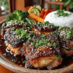 Sticky Sweet Honey Garlic Roasted Chicken Thighs Recipe