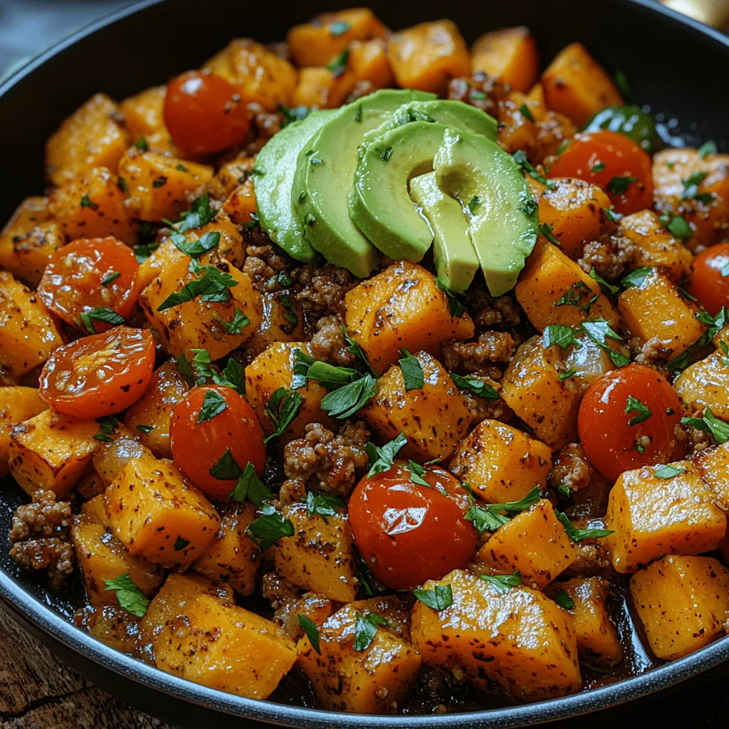 In the realm of wholesome and satisfying meals, the Savory Sweet Potato and Turkey Skillet stands out as a versatile dish that caters to a variety of dietary preferences and lifestyle needs. This one-pan recipe is not only easy to prepare, making it a go-to option for busy weeknights, but it also provides a comforting blend of flavors and textures that can transform any dinner into a delightful culinary experience. With the combination of lean ground turkey and nutrient-dense sweet potatoes, this dish promises not just satisfaction, but also a wealth of nutritional benefits.