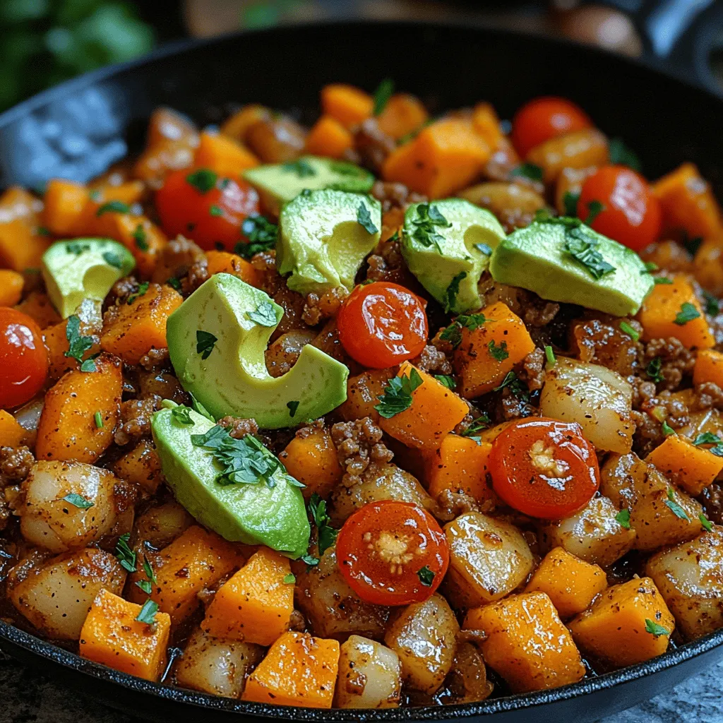 In the realm of wholesome and satisfying meals, the Savory Sweet Potato and Turkey Skillet stands out as a versatile dish that caters to a variety of dietary preferences and lifestyle needs. This one-pan recipe is not only easy to prepare, making it a go-to option for busy weeknights, but it also provides a comforting blend of flavors and textures that can transform any dinner into a delightful culinary experience. With the combination of lean ground turkey and nutrient-dense sweet potatoes, this dish promises not just satisfaction, but also a wealth of nutritional benefits.