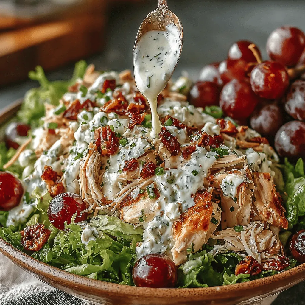 Crunchy Chicken & Grape Delight: A Refreshing Salad Recipe