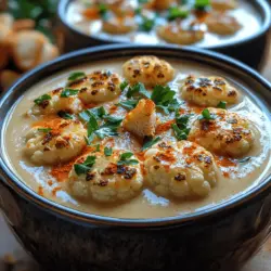As the temperature drops and the days grow shorter, there’s nothing quite like a warm, creamy soup to nourish the body and soothe the soul. The allure of creamy soups lies not only in their comforting texture but also in their ability to showcase a variety of flavors, making them the perfect dish for the colder months. One standout recipe that captures this essence is Creamy Roasted Cauliflower Soup. This dish offers a delightful blend of warmth, flavor, and health benefits, making it an ideal choice for anyone looking to enjoy a wholesome meal.