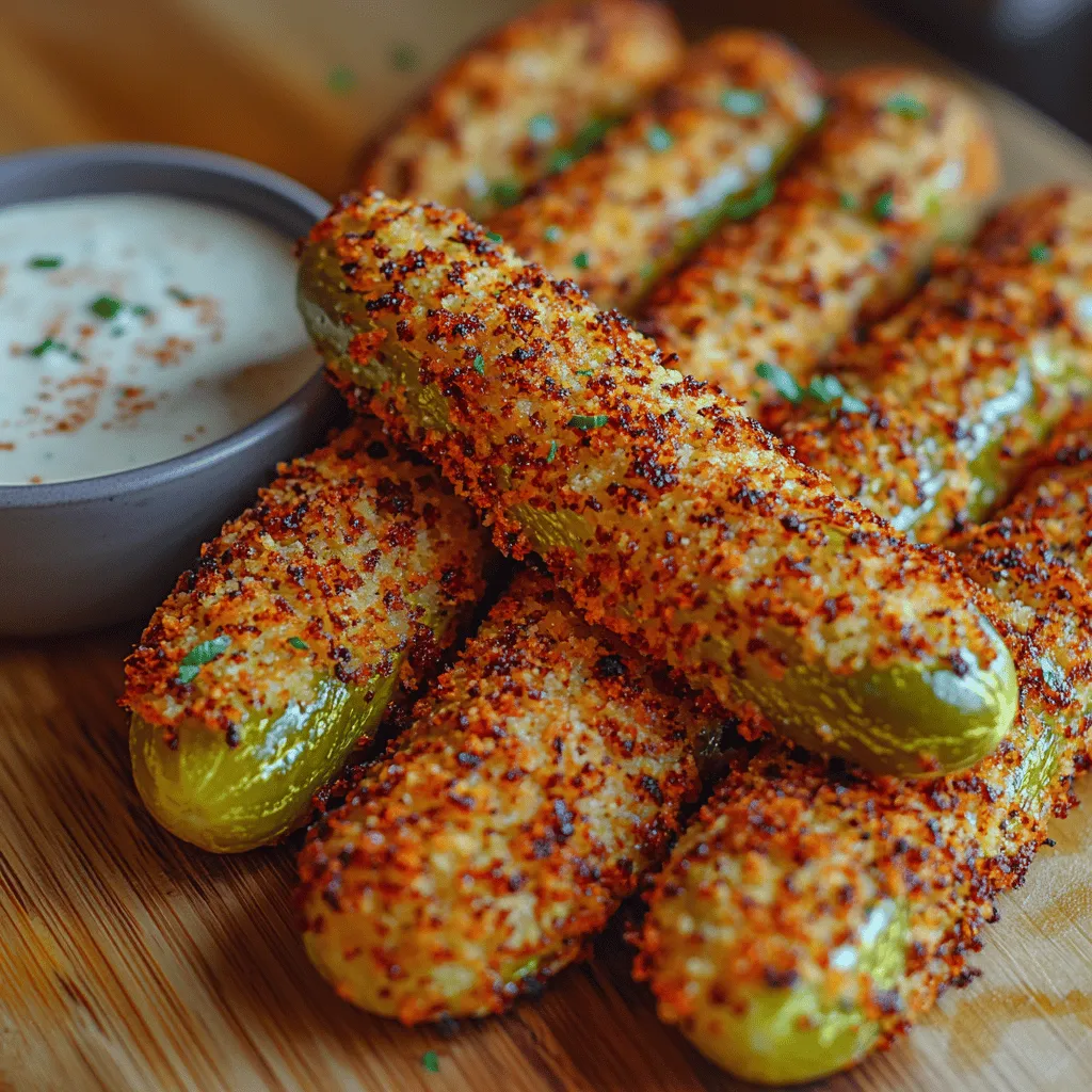 Crunchy Air-Fryer Pickle Spears are a delightful twist on a classic snack that combines the tangy flavor of dill pickles with a crispy, golden coating. These spears are not just a simple side dish; they have become a popular appetizer that captures the hearts (and taste buds) of many. Whether you're hosting a party, planning a game-day gathering, or simply looking for an afternoon treat, these pickle spears offer a unique flavor and satisfying crunch that can elevate any occasion.