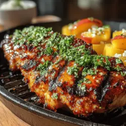 The Juiciest Peach BBQ Chicken