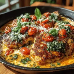 Creamy Tomato Basil Chicken Skillet