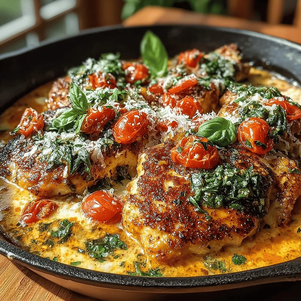 In the realm of weeknight dinners, few dishes can compete with the delightful combination of creamy, tangy, and aromatic flavors offered by Creamy Tomato Basil Chicken Skillet. This recipe stands out not only for its delicious taste but also for its simplicity and speed of preparation, making it an ideal choice for busy home cooks looking to whip up a satisfying meal without spending hours in the kitchen. Whether you're catering to a family gathering, a romantic dinner for two, or simply feeding yourself after a long day, this dish fits the bill seamlessly.