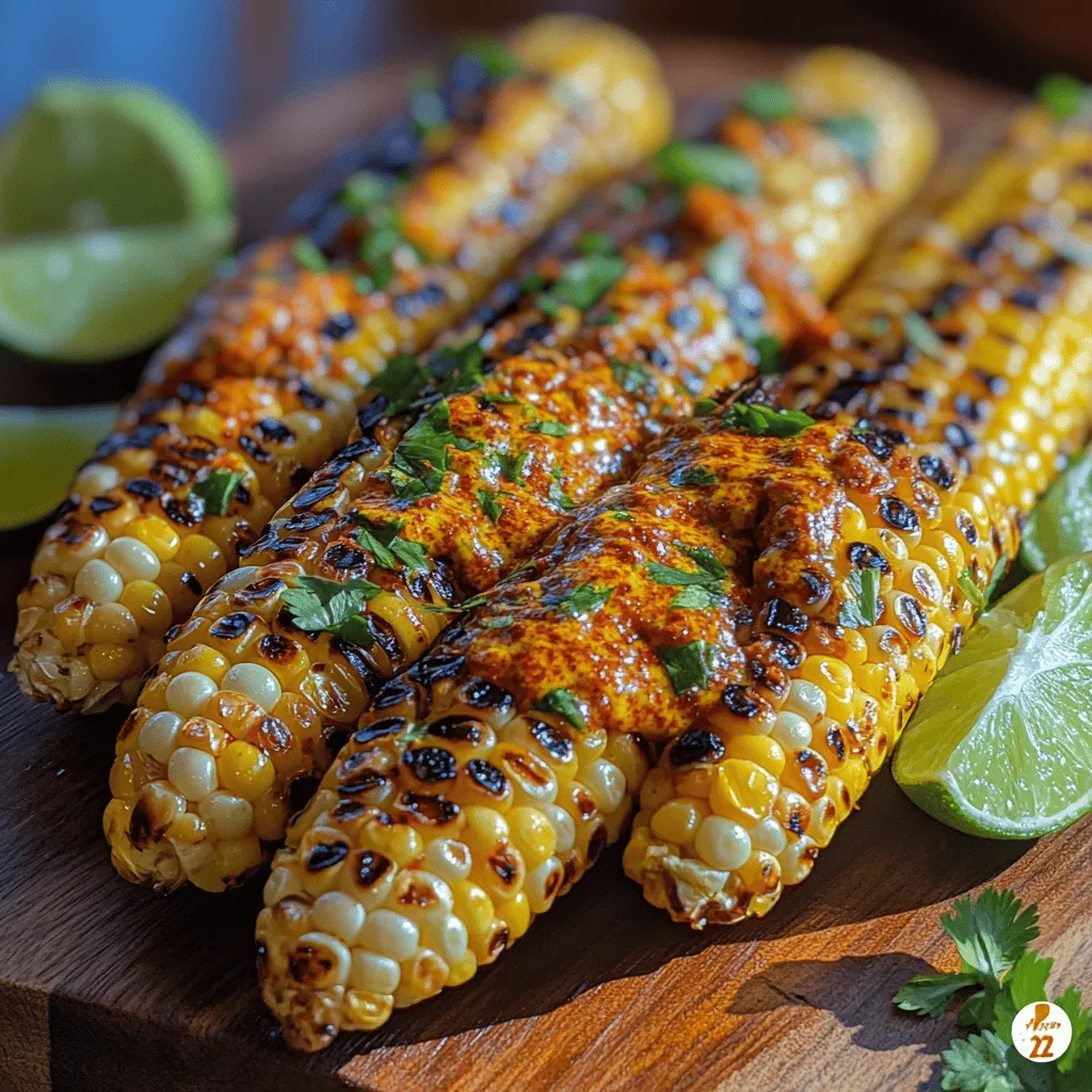 Grilled corn is a quintessential summer dish that brings a burst of flavor and joy to any outdoor gathering. The sweet, smoky taste of corn cooked over an open flame is a staple at barbecues, picnics, and beach outings. However, this recipe elevates the classic grilled corn experience with a zesty twist by slathering it in a spicy chili butter. This combination of smoky, spicy, and fresh flavors creates a delightful culinary experience that is sure to impress your family and friends. Whether you're hosting a barbecue or simply enjoying a meal outdoors, Zesty Grilled Corn with Spicy Chili Butter is the perfect addition to your summer menu.