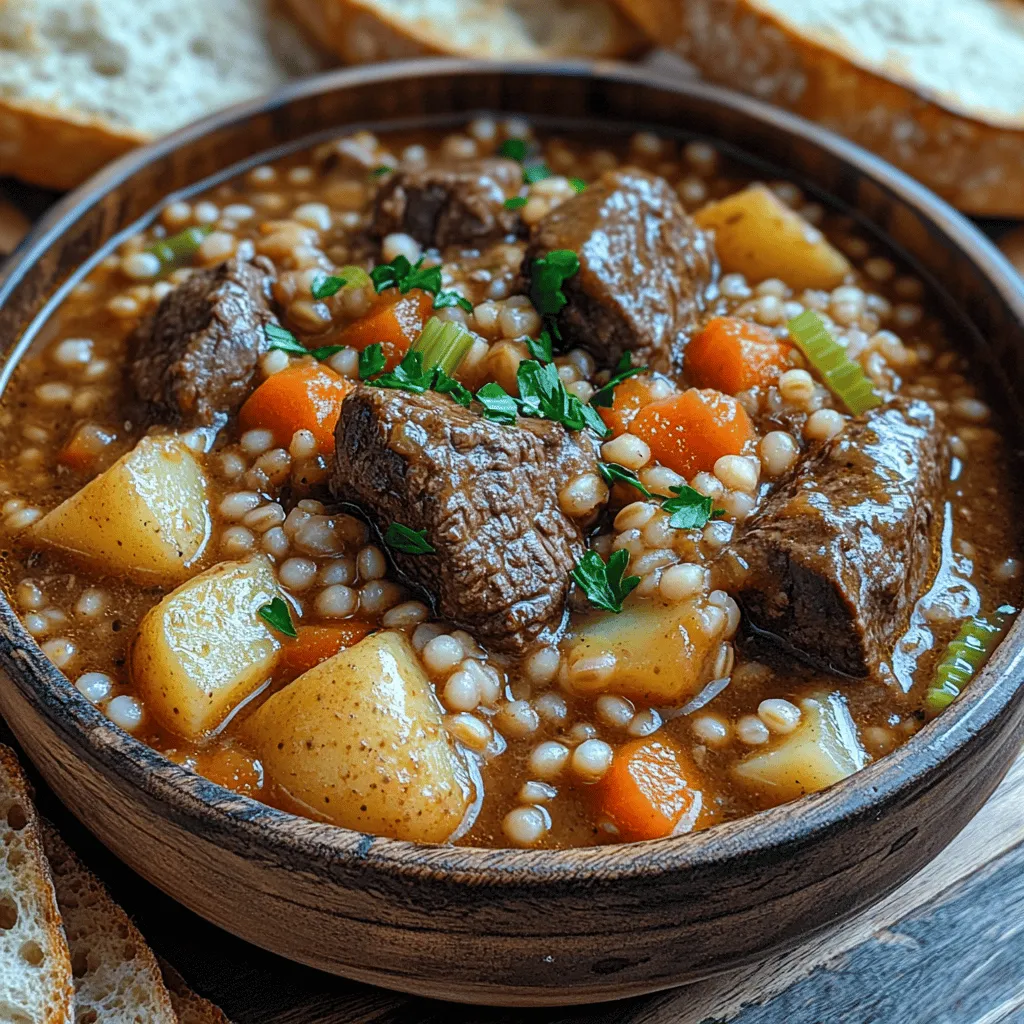 In the realm of comfort food, few dishes invoke warmth and satisfaction quite like a rich, hearty stew. Stews have been a staple in various cultures for centuries, cherished for their ability to bring people together and provide nourishment during colder months. Among these beloved recipes, the Hearty Slow Cooked Beef and Barley Stew stands out as a quintessential dish that perfectly embodies cozy cooking. This recipe combines tender chunks of beef with wholesome barley and a medley of vibrant vegetables, creating a nourishing meal that not only satiates hunger but also warms the soul.