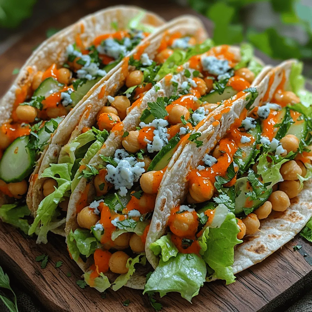 Exploring the world of plant-based recipes can be both exciting and rewarding, especially when you stumble upon a dish that perfectly balances flavor and nutrition. One such delightful recipe is the Sizzling Crunchy Buffalo Chickpea Wraps. This innovative wrap offers a spicy twist on a classic favorite, using chickpeas as a protein-packed filling that’s not only satisfying but also simple to prepare. With their crispy texture and robust flavor, these wraps are ideal for anyone looking to elevate their meal routine without compromising on health or taste.
