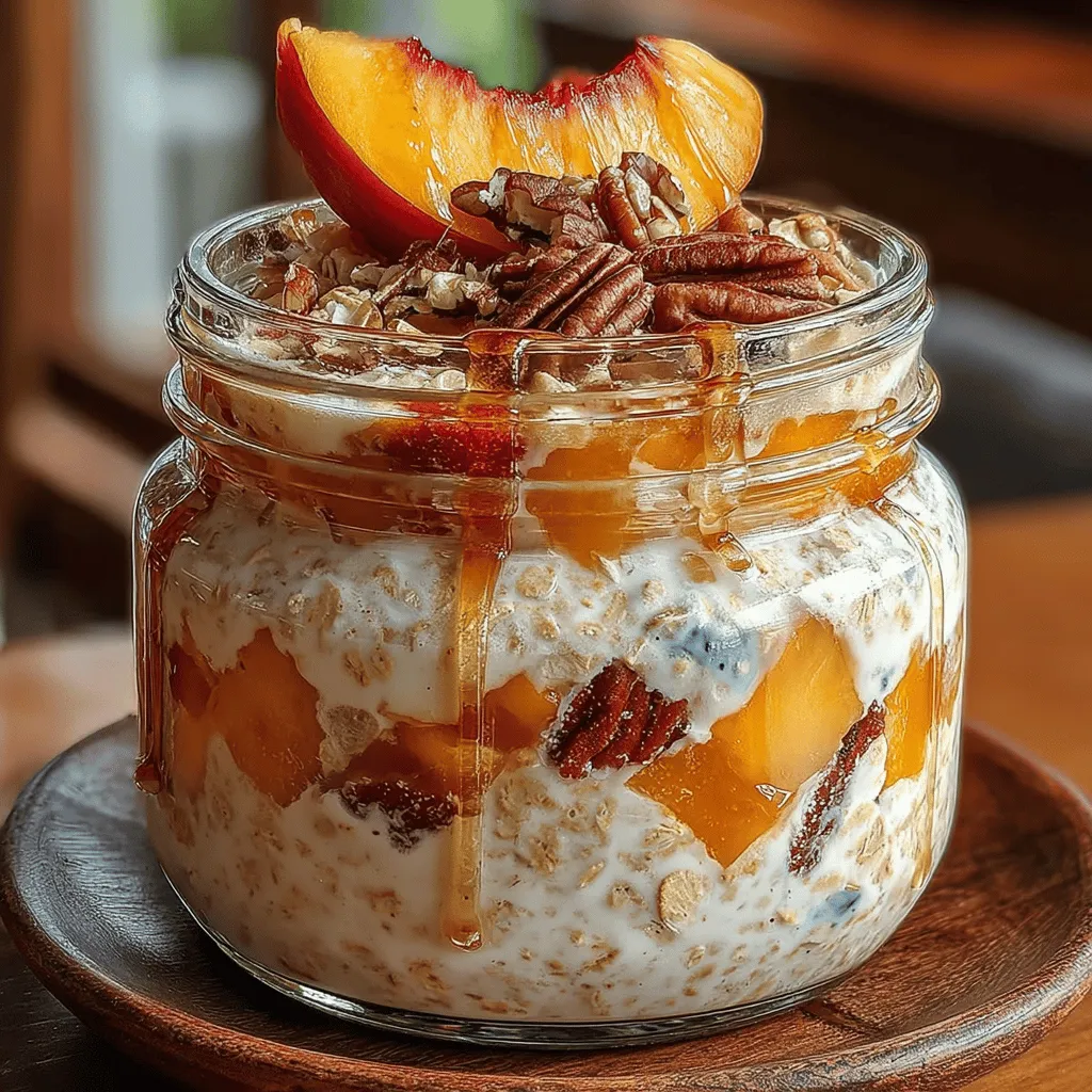Indulging in a delicious breakfast can set the tone for a productive day, and what better way to begin than with Peach Cobbler Overnight Oats? This delightful recipe marries the comforting flavors of traditional peach cobbler with the convenience of overnight oats, making it an ideal choice for busy mornings. By simply preparing your oats the night before, you can indulge in a creamy, fruit-filled breakfast that requires no cooking and minimal effort. Packed with nutrients, these oats are not only satisfying but also a treat for your taste buds, offering a perfect balance of sweetness and wholesome goodness.
