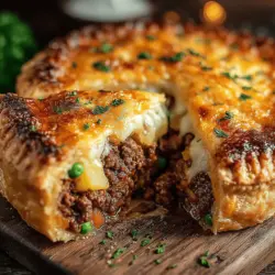 Hearty Savory Ground Beef and Potato Pie