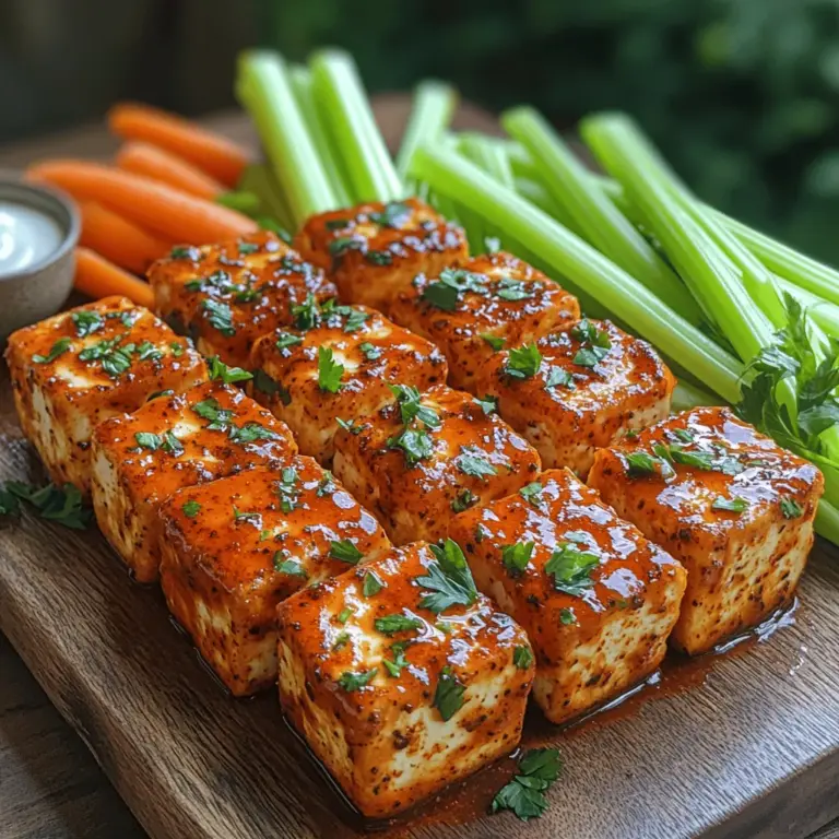 Preheating your air fryer is an essential step that should not be overlooked when making Spicy Air-Fried Buffalo Tofu. Preheating ensures that the cooking environment is hot enough to achieve that coveted crispy texture. The hot air circulation in the air fryer works best when the appliance is already at the right temperature, allowing the tofu to sear quickly and lock in moisture while forming a delightful crust.