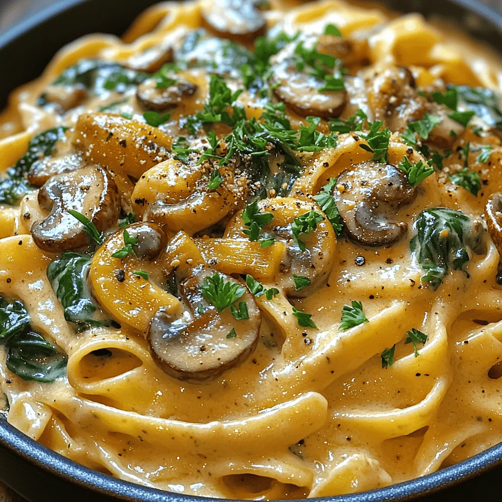 When it comes to comfort food, few dishes can rival the satisfaction of a well-prepared pasta dish. The Silky Spinach & Mushroom Pasta Delight is a prime example, offering a harmonious blend of flavors and textures that is both nourishing and indulgent. This creamy pasta creation showcases the earthy richness of mushrooms paired with the fresh, vibrant pop of spinach, resulting in a meal that is not only delicious but also packed with nutrients. Whether you're in the mood for a quick weeknight meal or aiming to impress family and friends at a dinner gathering, this recipe is designed to delight.