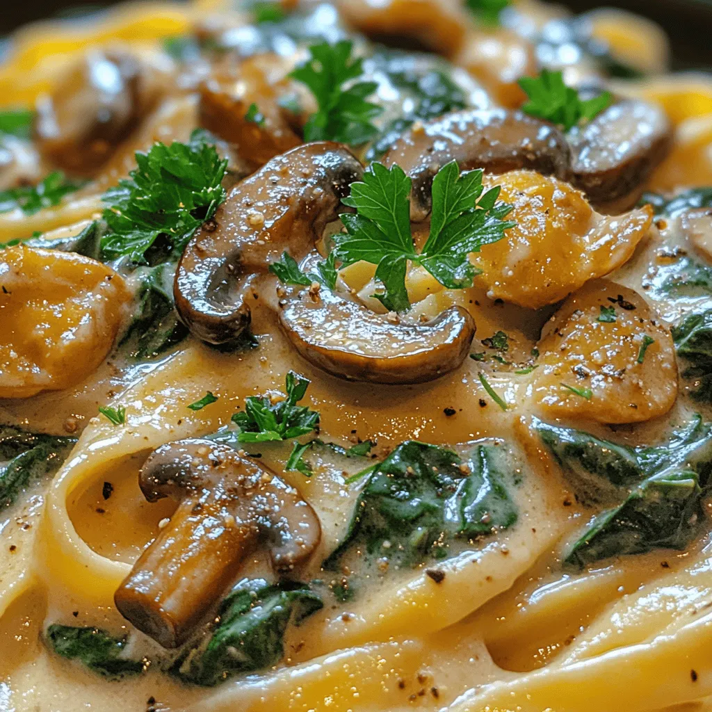 When it comes to comfort food, few dishes can rival the satisfaction of a well-prepared pasta dish. The Silky Spinach & Mushroom Pasta Delight is a prime example, offering a harmonious blend of flavors and textures that is both nourishing and indulgent. This creamy pasta creation showcases the earthy richness of mushrooms paired with the fresh, vibrant pop of spinach, resulting in a meal that is not only delicious but also packed with nutrients. Whether you're in the mood for a quick weeknight meal or aiming to impress family and friends at a dinner gathering, this recipe is designed to delight.