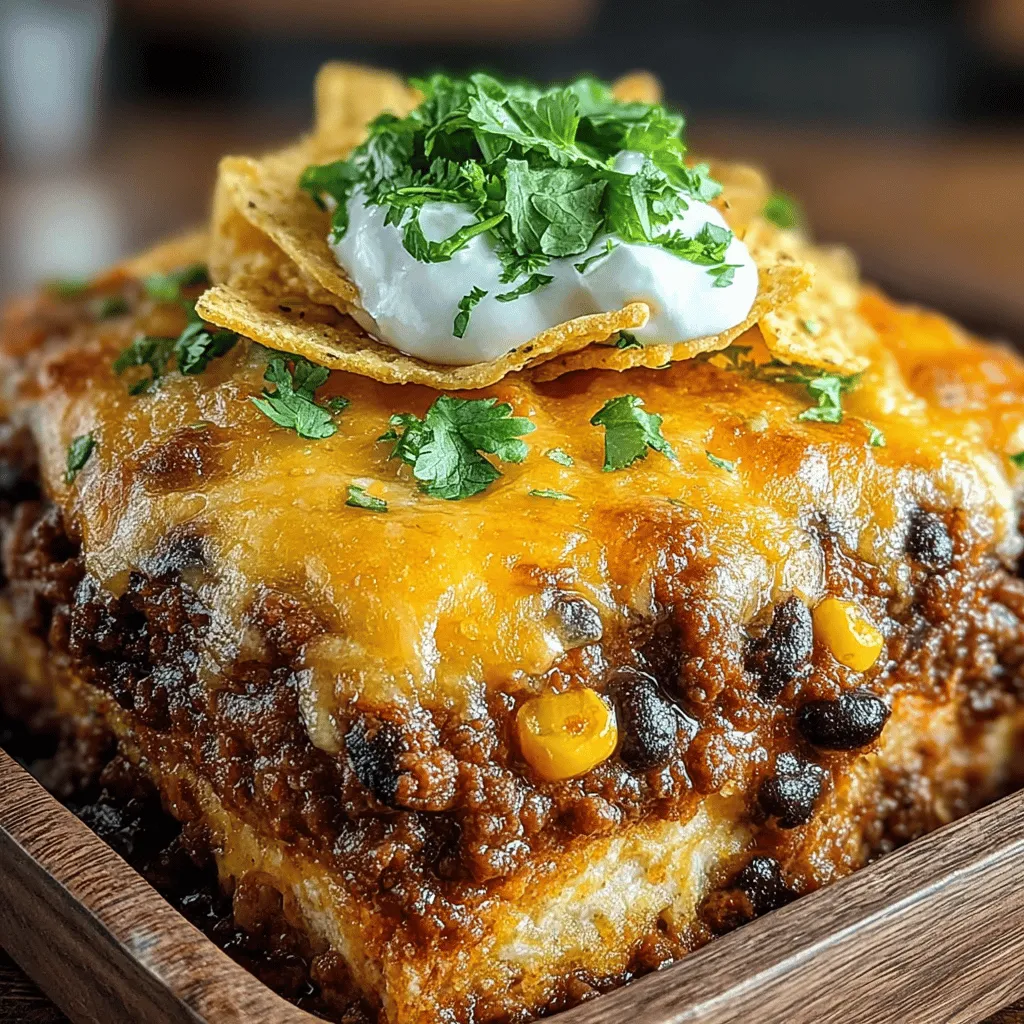 Rustic Cowboy Beef & Bean Bake is a dish that embodies the spirit of hearty, robust flavors and satisfying textures, making it a beloved choice for family meals and gatherings. This comforting casserole combines seasoned ground beef, a variety of beans, and vibrant vegetables, all baked together to create a dish that is both nourishing and delicious. The appeal of this recipe lies not only in its delightful taste but also in its ability to bring people together around the dinner table, evoking a sense of warmth and camaraderie reminiscent of the great American West.