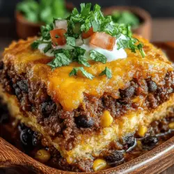 Rustic Cowboy Beef & Bean Bake: A Hearty Delight