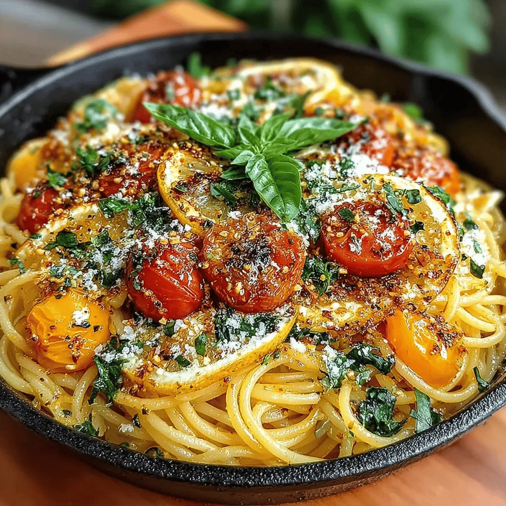 Zesty One-Pot Lemon Basil Pasta