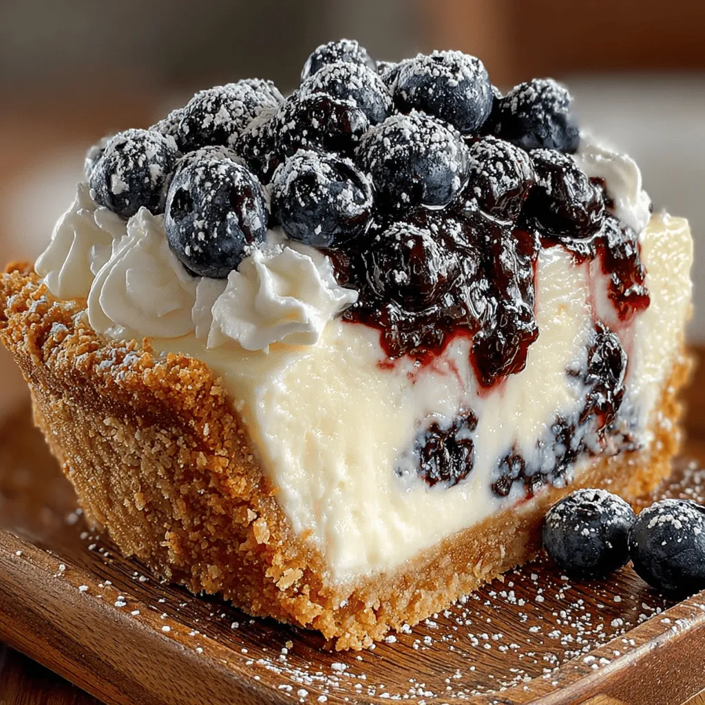 Zesty Blueberry Lemon Icebox Pie Recipe