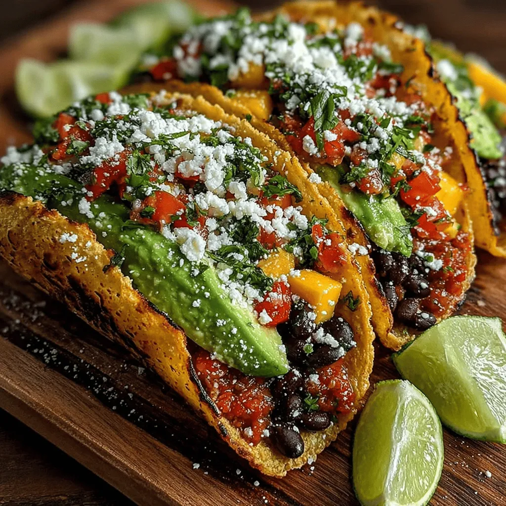 Mango Tango Tacos offer a refreshing twist on the classic taco that transcends traditional flavors and brings a burst of tropical essence to your dining table. This innovative recipe combines the natural sweetness of ripe mangoes with the hearty richness of black beans and a colorful medley of fresh vegetables. The result is a vibrant dish that not only pleases the palate but also delights the eyes, making it a perfect option for casual family meals or gatherings with friends.