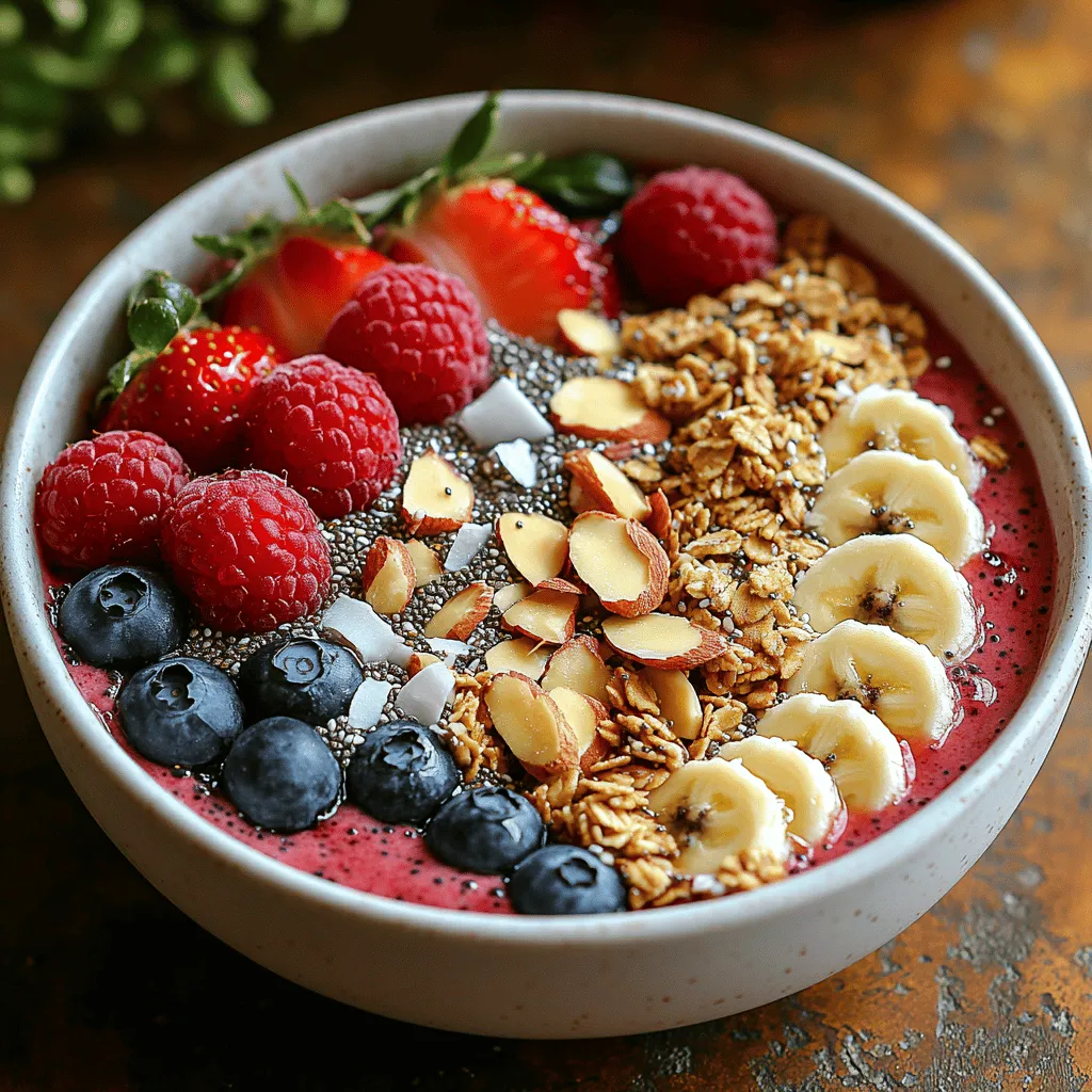 In recent years, smoothie bowls have surged in popularity as a go-to healthy breakfast option, celebrated for their vibrant colors and versatility. These delightful creations not only serve as a feast for the eyes but also pack a nutritional punch, making them an ideal choice for those seeking a quick yet wholesome morning meal. Among the myriad of smoothie bowl recipes available, the Bright Berry Chia Smoothie Bowl stands out as a particularly enticing option, combining a variety of nutrient-rich ingredients to deliver a delicious and energizing start to your day.