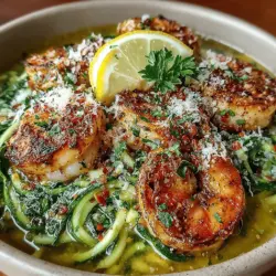 Garlic Butter Shrimp & Zoodles Delight: A Flavorful Journey