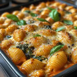 Creamy Spinach Ricotta Pasta Bake