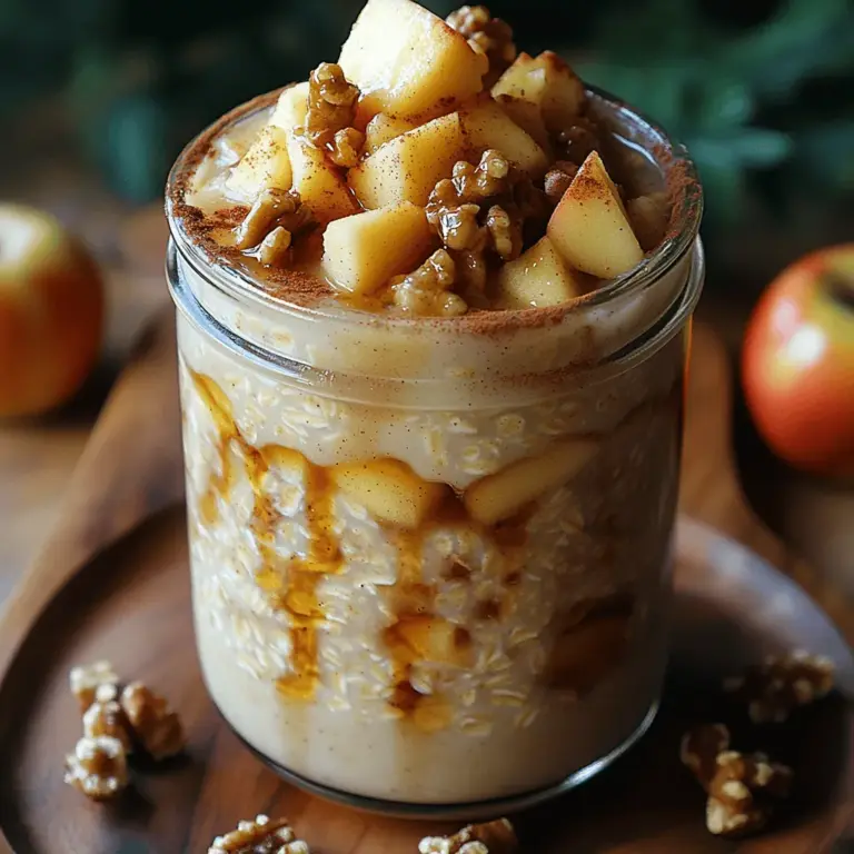 In recent years, overnight oats have surged in popularity as a convenient and nutritious breakfast option. As health-conscious individuals look for ways to streamline their morning routines without sacrificing nutrition, overnight oats have emerged as a frontrunner. This simple no-cook breakfast allows for endless customization while providing a hearty dose of fiber, protein, and essential nutrients. One delightful variation that brings warmth and comfort to your morning meal is the Sweet Apple Pie Overnight Oats recipe. This dish captures the essence of a classic apple pie, combining the wholesome goodness of oats with the rich flavors of cinnamon, nutmeg, and fresh apples.