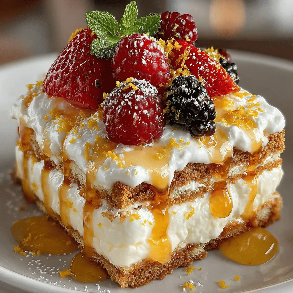 If you're searching for a delightful dessert that captures the essence of summer while offering a refreshing twist, look no further than the Zesty Lemon Bliss Icebox Cake. This no-bake treat combines the bright, tangy flavor of lemon with the smooth sweetness of cream, resulting in a dessert that is as pleasing to the palate as it is to the eye. Perfect for warm weather gatherings or simply to satisfy your sweet tooth, this icebox cake is a celebration of simplicity and taste.