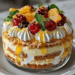 If you're searching for a delightful dessert that captures the essence of summer while offering a refreshing twist, look no further than the Zesty Lemon Bliss Icebox Cake. This no-bake treat combines the bright, tangy flavor of lemon with the smooth sweetness of cream, resulting in a dessert that is as pleasing to the palate as it is to the eye. Perfect for warm weather gatherings or simply to satisfy your sweet tooth, this icebox cake is a celebration of simplicity and taste.