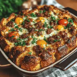 When it comes to breakfast, many seek a balance between convenience, flavor, and nutrition. Breakfast casseroles have emerged as a beloved solution to this culinary conundrum. They combine a variety of ingredients into a single dish that can be prepared in advance, making mornings less hectic and more enjoyable. Among the myriad options available, the Savory Breakfast Croissant Casserole stands out with its rich flavors and comforting textures, making it a hit for family gatherings, weekend brunches, or even an easy weekday breakfast.