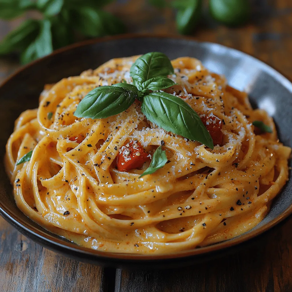 Creamy Roasted Red Pepper Pasta is a dish that perfectly embodies the harmony of flavors and textures, making it a favorite among pasta enthusiasts and home cooks alike. With its luscious, velvety sauce made from sweet, roasted red peppers, this recipe transforms a simple bowl of pasta into a delightful culinary experience. The vibrant orange hue of the sauce, coupled with the rich creaminess, creates an inviting presentation that appeals to both the eye and the palate.