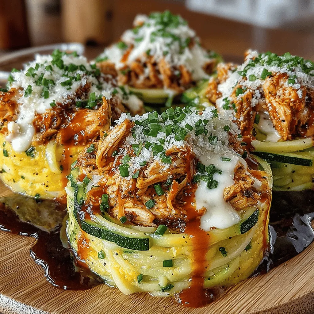 In the vast world of culinary creativity, few combinations can rival the irresistible allure of Buffalo chicken and creamy Alfredo sauce. Enter the Buffalo Chicken Alfredo Zoodle Nests—a delightful fusion that not only tantalizes the taste buds but also offers a healthier spin on traditional pasta dishes. By replacing conventional noodles with zoodles, or zucchini noodles, this recipe caters to those looking for a low-carb, gluten-free alternative without compromising on flavor or satisfaction.