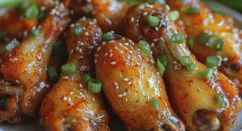 Spicy Honey Garlic Chicken Wings