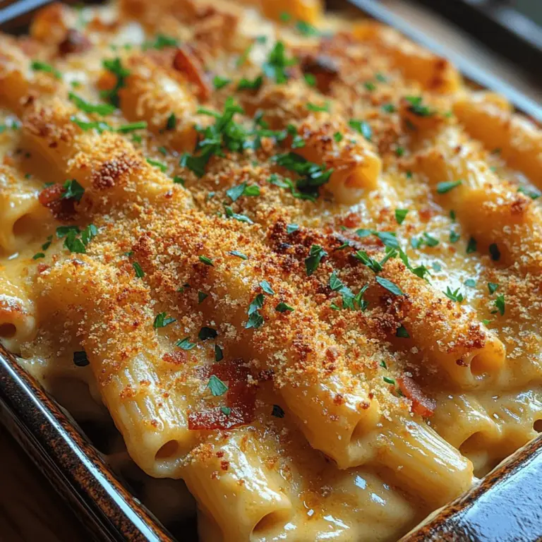 Macaroni and cheese is a dish that holds a special place in the hearts of many. It epitomizes comfort food, evoking memories of childhood dinners and family gatherings. The creamy, cheesy goodness combined with the tender pasta creates a dish that is satisfying and nostalgic. However, while traditional mac and cheese has its charm, the Silky Mac & Cheese with Bacon takes this beloved classic and transforms it into a gourmet experience. This version not only enhances the fundamental aspects of the dish but also introduces layers of flavor that are sure to delight the palate.