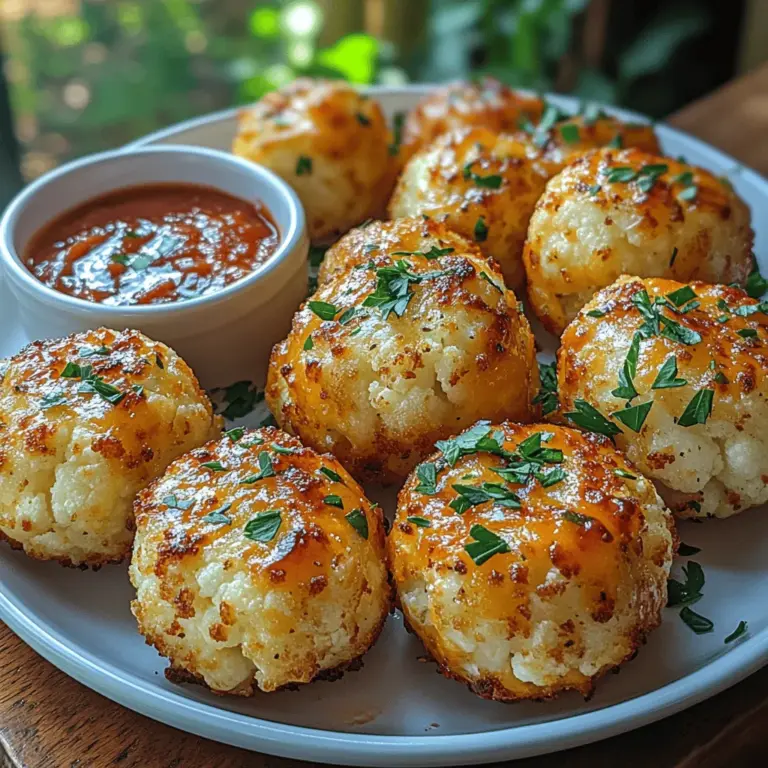 In recent years, healthy snacking has gained immense popularity as more people seek to balance their indulgences with nutritious choices. With a growing awareness of dietary preferences and health considerations, recipes that offer a guilt-free way to enjoy comfort food have become essential in modern kitchens. Among these recipes, Cheesy Cauliflower Tots stand out as a deliciously satisfying alternative to traditional potato tots. These bites are not only packed with flavor but are also low in carbohydrates, making them a wonderful choice for anyone looking to maintain a healthy lifestyle without sacrificing taste.