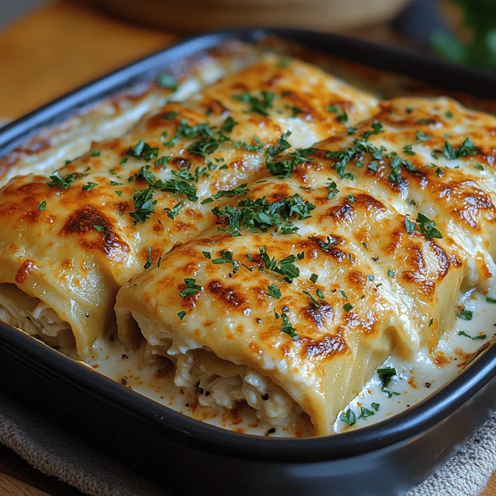 If you're in search of a comforting and indulgent dish that brings a delightful twist to traditional lasagna, look no further than Creamy Chicken Alfredo Lasagna Rolls. This recipe combines the beloved flavors of classic lasagna with the creamy richness of Alfredo sauce, resulting in a meal that is both satisfying and delicious. Perfect for busy weeknights or family gatherings, this dish is not only easy to prepare but also appeals to both adults and children alike, making it a versatile choice for any occasion.