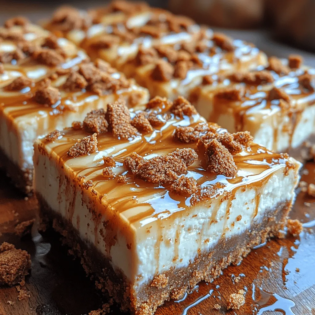 If you're a fan of indulgent desserts that marry creamy textures with delightful flavors, look no further than the Decadent Biscoff Cheesecake Bars. This recipe beautifully combines the rich, spiced flavor of Biscoff cookies with the velvety smoothness of cheesecake, resulting in a dessert that is as visually appealing as it is delicious. Perfect for parties, family gatherings, or simply as a personal treat, these cheesecake bars offer a delightful twist on traditional cheesecake, making them a standout choice for any occasion.