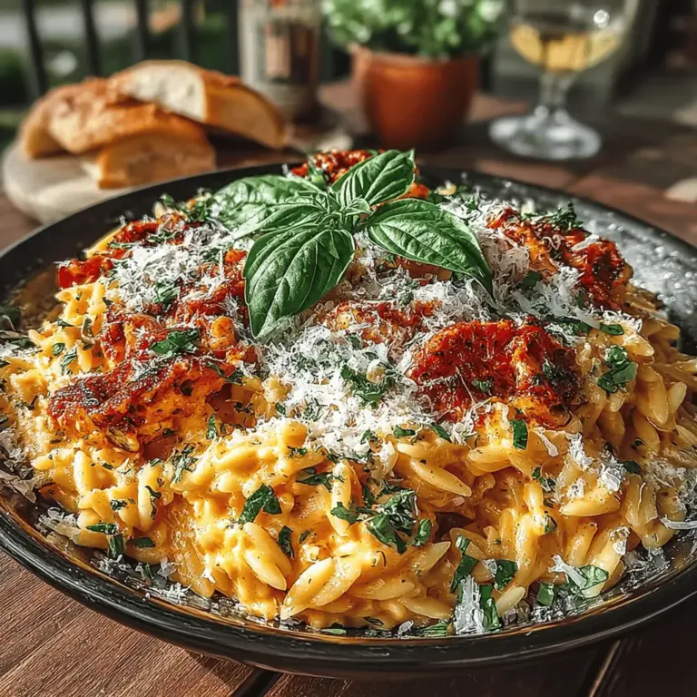 When it comes to comfort food, few dishes can compete with the creamy, dreamy texture and vibrant flavors of Creamy Roasted Red Pepper Orzo. This delightful dish is not just about its rich, velvety consistency; it's a celebration of bright, roasted red peppers that bring an irresistible sweetness and depth to every bite. Perfect as a main course or a side dish, this recipe is versatile and caters to a variety of dietary preferences, making it a fantastic addition to any dinner table.
