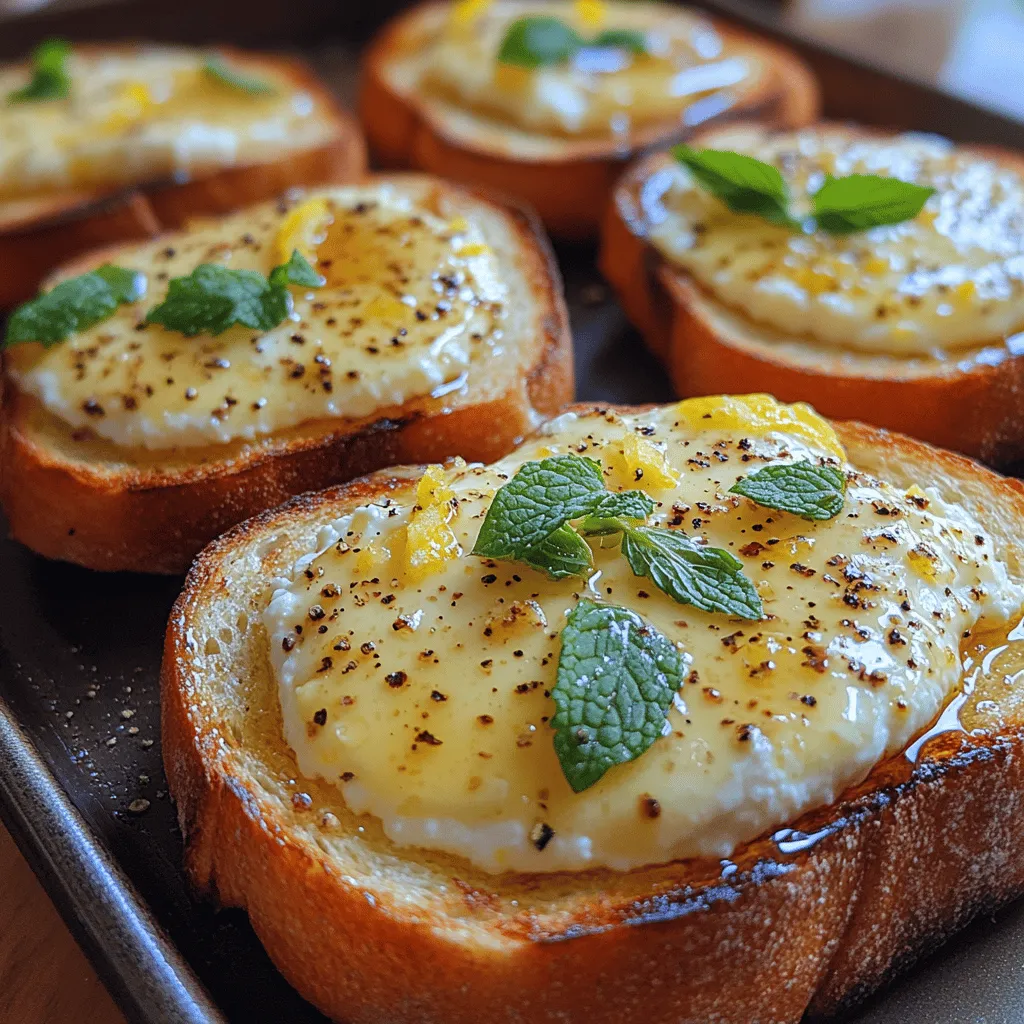 If you're on the lookout for a dish that embodies a perfect harmony of flavors while providing versatility for various occasions, Zesty Creamy Lemon Ricotta Toast is your answer. This delightful recipe combines the rich creaminess of ricotta cheese with the refreshing zest of lemon, making it a truly irresistible treat. Whether served as a refreshing breakfast, a quick snack, or an elegant appetizer for guests, this toast offers a burst of bright flavors that can elevate any meal.
