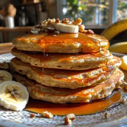 If you're looking for a wholesome breakfast that combines nutrition with a delightful taste, fluffy banana oatmeal pancakes are the perfect choice. These pancakes bring together the sweetness of ripe bananas and the heartiness of oats, creating a dish that's not only satisfying but also boosts your energy for the day ahead. Perfect for lazy Sunday mornings or quick weekday breakfasts, this recipe has gained popularity among health-conscious eaters and pancake lovers alike.