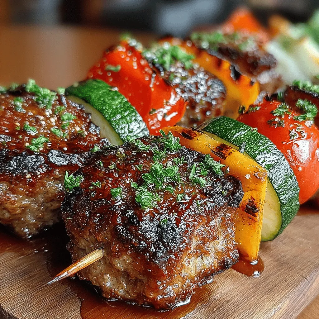 In the world of culinary creations, few dishes capture the essence of comfort food and festive gatherings quite like Sweet & Savory Honey Glazed Meatball and Veggie Skewers. These skewers serve as a perfect blend of flavors and textures, making them an ideal choice for everything from backyard barbecues to cozy weeknight dinners. The juxtaposition of juicy meatballs glazed in a luscious honey sauce, paired with vibrant, colorful vegetables, not only tantalizes the taste buds but also creates a visually appealing dish that is sure to impress your family and friends.